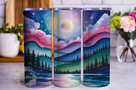 Celestial Forest Moon 20oz Tumbler Wrap