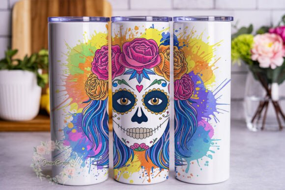 Day of the Dead Sugar Skull 20oz Tumbler