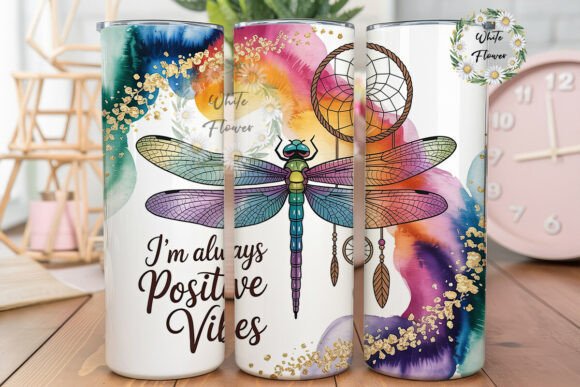 Dragonfly Dreamcatcher 20oz Tumbler Wrap