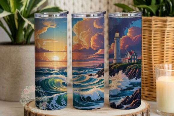 Dramatic Coastal Lighthouse 20oz Tumbler