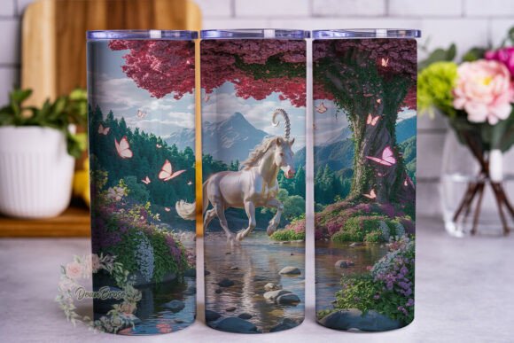 Enchanted Forest Unicorn 20oz Tumbler Wr