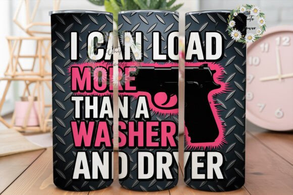Grunge Handgun Pink 20oz Tumbler Wrap