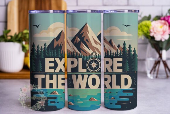 Mountain Compass Adventure 20oz Tumbler