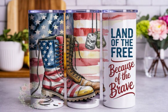 Patriotic Boots 20oz Tumbler Wrap