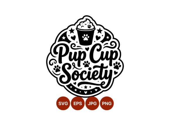 Pup Cup Society Script Hand Lettering