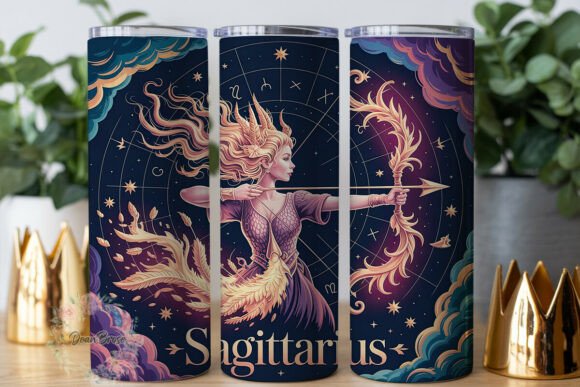 Sagittarius Celestial Archer Tumbler
