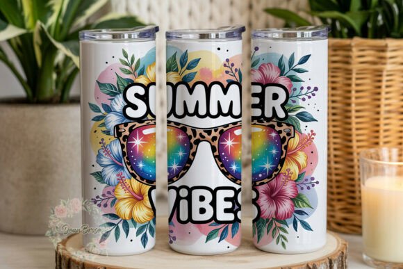Summer Vibes Leopard Galaxy 20oz Tumbler